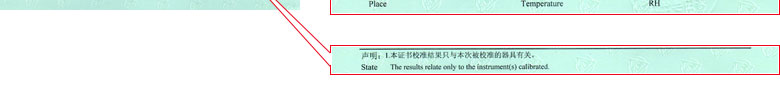 电离辐射仪器校准证书报告说明页